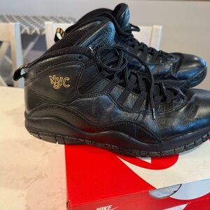 Jordan 10 NYC Nike Men's Black Sneakers